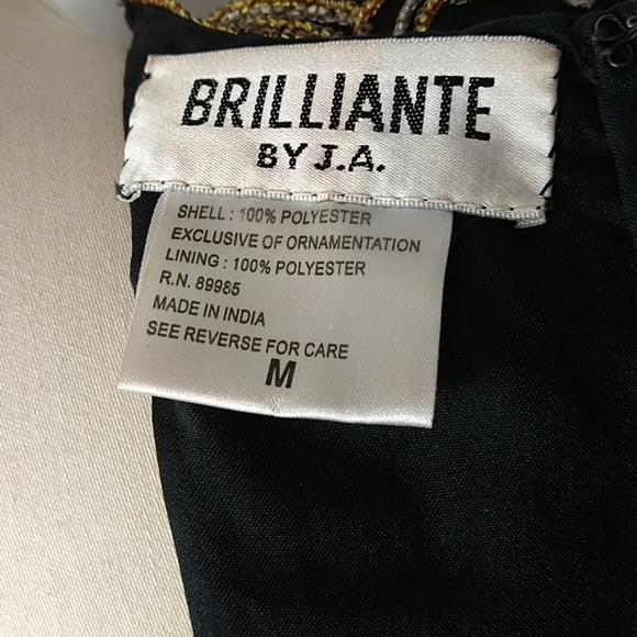 Vintage Formal Beaded Top Maxi Dress Size Medium - Picture 9 of 10